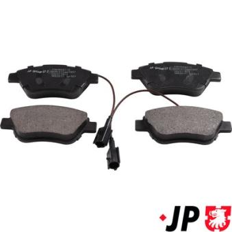 Jeu de 4 plaquettes de frein avant JP GROUP OEM 77364874