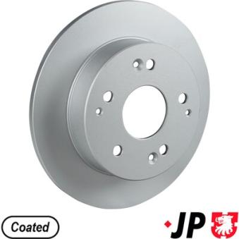 Jeu de 2 disques de frein arrière JP GROUP OEM 42510S5TE00