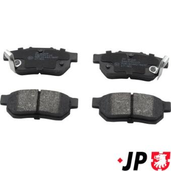 Jeu de 4 plaquettes de frein arrière JP GROUP OEM 43022TARG00