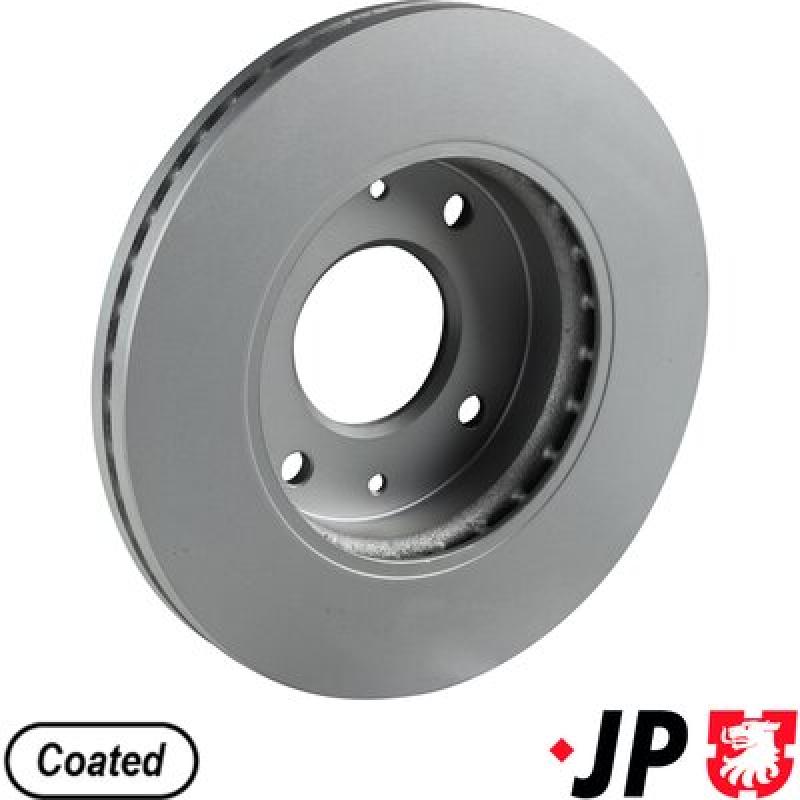 Jeu de 2 disques de frein avant JP GROUP 3563102200 - Visuel 1