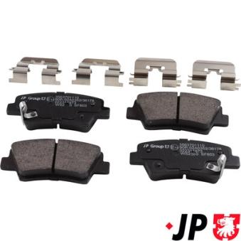 Jeu de 4 plaquettes de frein arrière JP GROUP OEM 58302H9A10