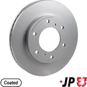 Jeu de 2 disques de frein avant JP GROUP OEM 6000611049