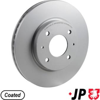 Jeu de 2 disques de frein avant JP GROUP OEM MR510741