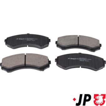 Jeu de 4 plaquettes de frein avant JP GROUP OEM MR569592 Jeu de 4 plaquettes de frein avant JP GROUP OEM MR569592