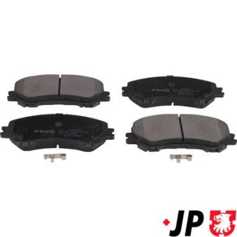 Jeu de 4 plaquettes de frein avant JP GROUP OEM D10604EA0AVA