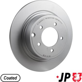 Jeu de 2 disques de frein arrière JP GROUP OEM 1606292080