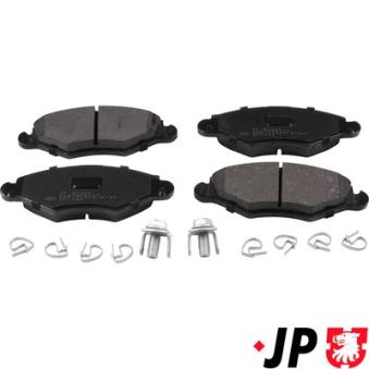 Jeu de 4 plaquettes de frein avant JP GROUP OEM 425319