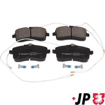 Jeu de 4 plaquettes de frein avant JP GROUP OEM E172236