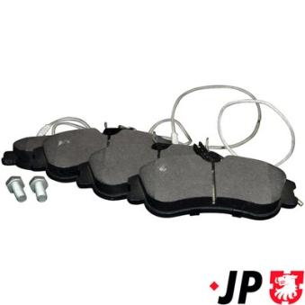 Jeu de 4 plaquettes de frein avant JP GROUP OEM 425485 Jeu de 4 plaquettes de frein avant JP GROUP OEM 425485