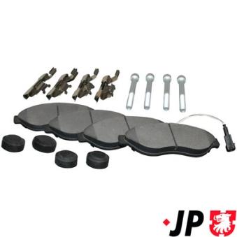Jeu de 4 plaquettes de frein avant JP GROUP OEM 425357 Jeu de 4 plaquettes de frein avant JP GROUP OEM 425357