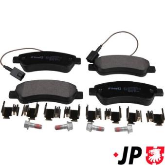 Jeu de 4 plaquettes de frein arrière JP GROUP OEM 1614412180 Jeu de 4 plaquettes de frein arrière JP GROUP OEM 1614412180