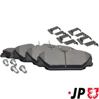Jeu de 4 plaquettes de frein avant JP GROUP OEM 8660004593