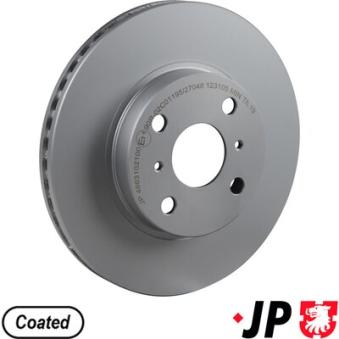Jeu de 2 disques de frein avant JP GROUP OEM 435120D230