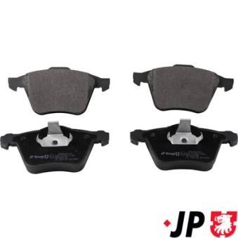 Jeu de 4 plaquettes de frein avant JP GROUP OEM 30769125