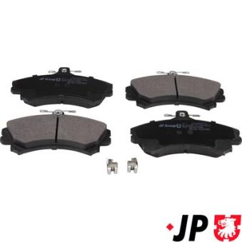 Jeu de 4 plaquettes de frein avant JP GROUP OEM PW890078