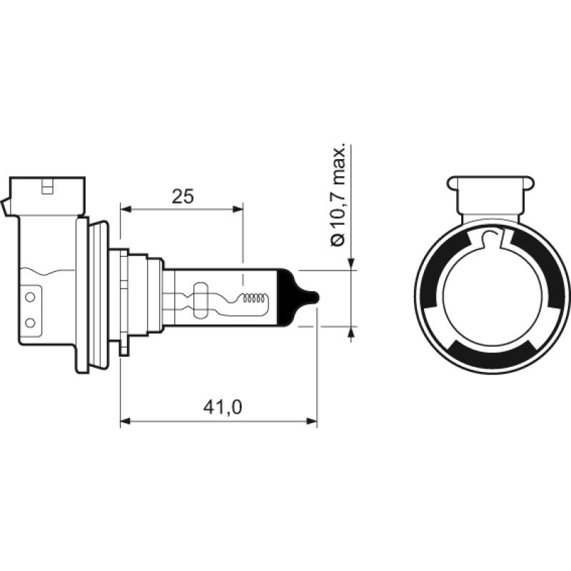 Ampoule, projecteur longue portée VALEO 032525 - Visuel 1