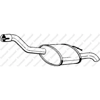 Silencieux arrière BOSAL 154-375