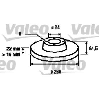 Jeu de 2 disques de frein arrière VALEO OEM 42471111