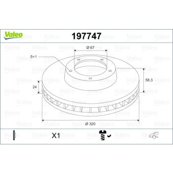 Jeu de 2 disques de frein arrière VALEO OEM A2214231012