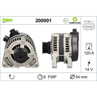 Alternateur VALEO OEM 3M5T10300PB