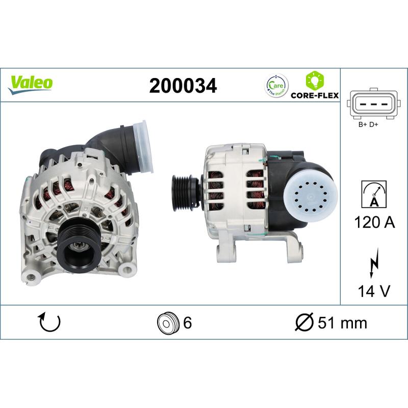 Alternateur VALEO 200034 - Visuel 1