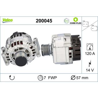 Alternateur VALEO OEM A2711540802