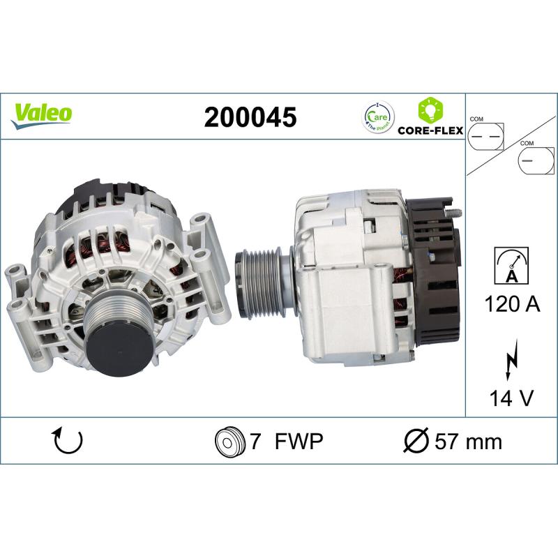 Alternateur VALEO 200045 - Visuel 1