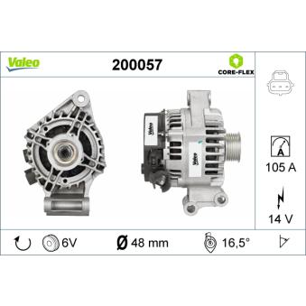 Alternateur VALEO OEM 1708472