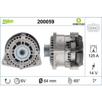 Alternateur VALEO OEM 4531026