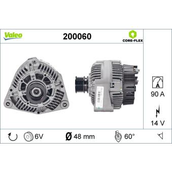 Alternateur VALEO OEM 101549902