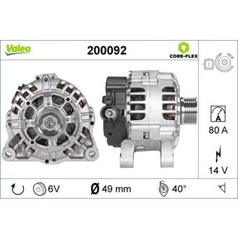 Alternateur VALEO OEM 57058C