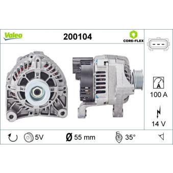 Alternateur VALEO OEM YLE102500L