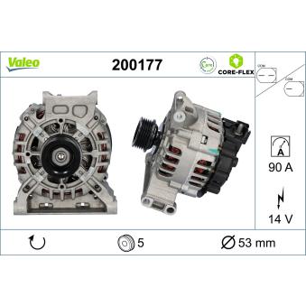 Alternateur VALEO OEM A2661541202