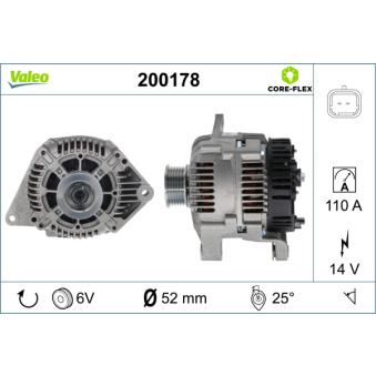 Alternateur VALEO OEM 8200193100 Alternateur VALEO OEM 8200193100