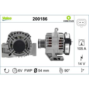 Alternateur VALEO OEM 6204283