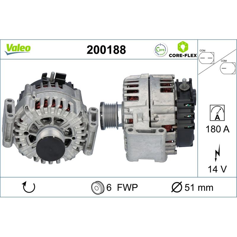 Alternateur VALEO 200188 - Visuel 1