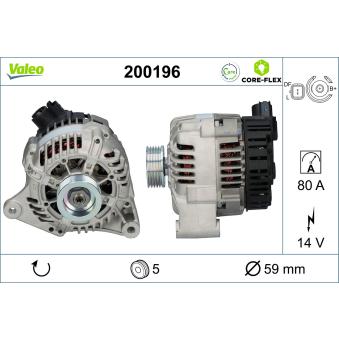 Alternateur VALEO OEM 57056U Alternateur VALEO OEM 57056U