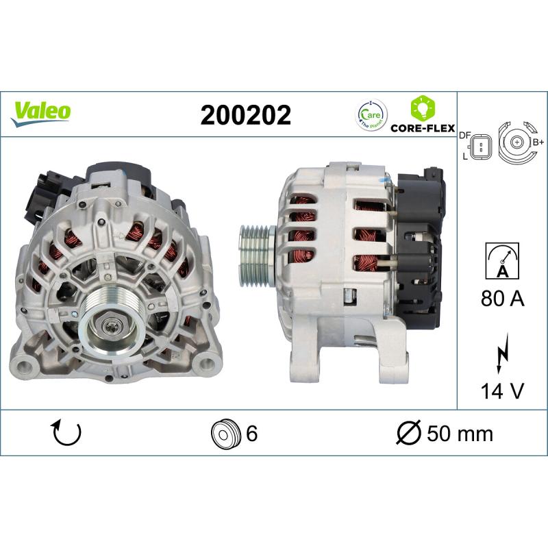 Alternateur VALEO 200202 - Visuel 1