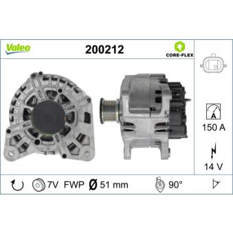 Alternateur VALEO OEM 95516408