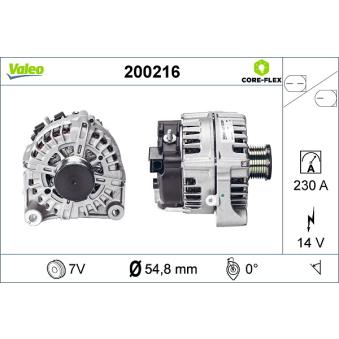 Alternateur VALEO OEM 12317807187