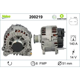 Alternateur VALEO OEM 3L903023CX