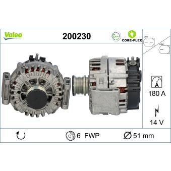 Alternateur VALEO OEM 0009068802