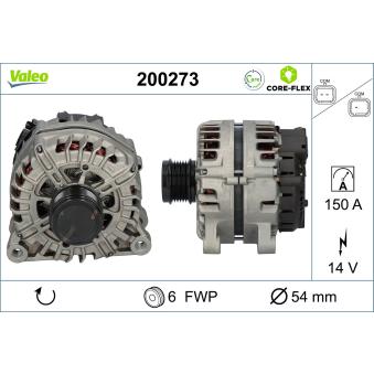 Alternateur VALEO OEM 9810525380 Alternateur VALEO OEM 9810525380