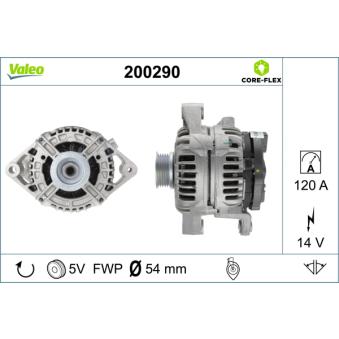 Alternateur VALEO OEM 6204080