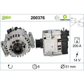 Alternateur VALEO OEM A0009062822