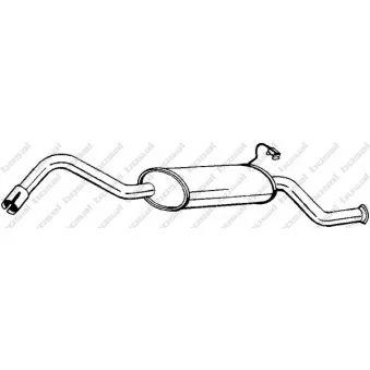 Silencieux arrière BOSAL 154-789