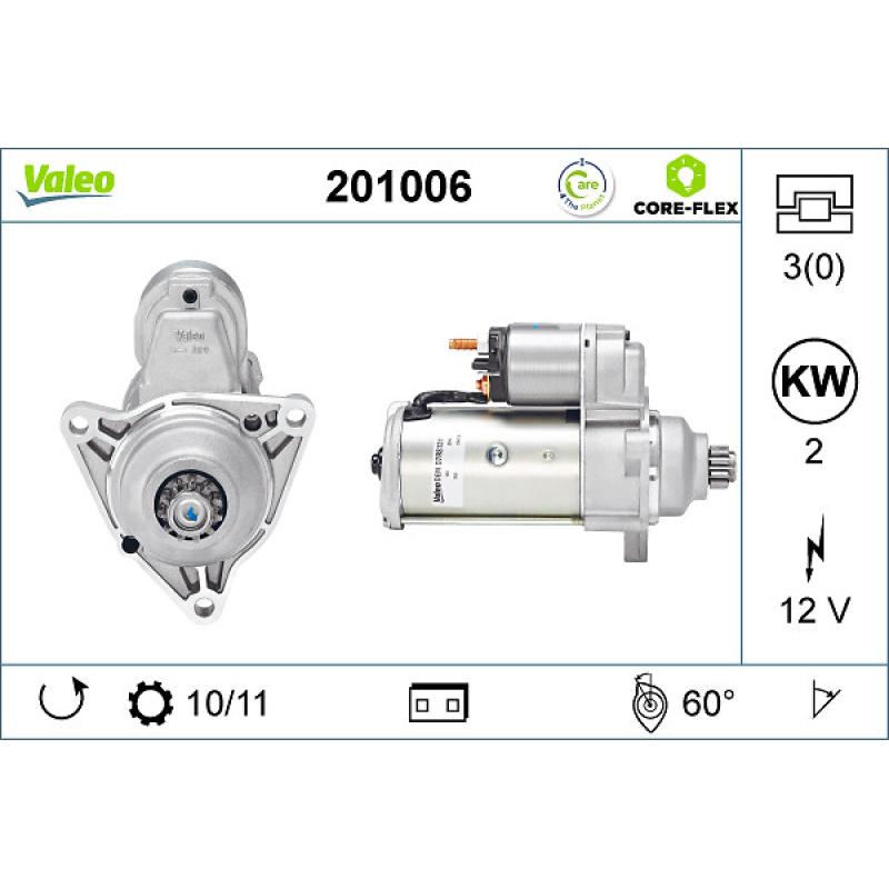 Démarreur VALEO 201006 - Visuel 1