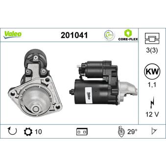 Démarreur VALEO OEM EV6T11000AA