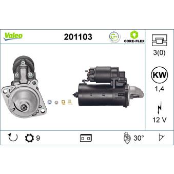 Démarreur VALEO OEM 12411740378