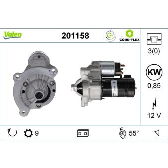 Démarreur VALEO OEM 5802W3 Démarreur VALEO OEM 5802W3